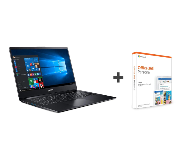 Acer Swift 1 N4000/4GB/64/Win10 IPS FHD Czarny - 441885 - zdjęcie